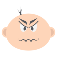 bambino ragazzo testa emoticon viso espressione collezione png