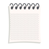 conjunto de coleção de variação de textura de papel pontilhado de caderno em branco png