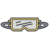 safety glasses construction tools icon set collection png