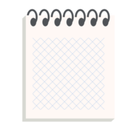 conjunto de coleção de variação de textura de papel de linha isométrica de caderno em branco png