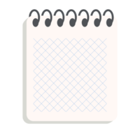 conjunto de coleção de variação de textura de papel de linha isométrica de caderno em branco png