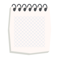 conjunto de coleção de variação de textura de papel de linha isométrica de caderno em branco png