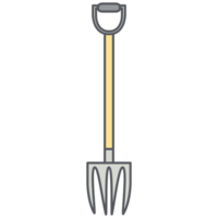 fork shovel construction tools icon set collection png
