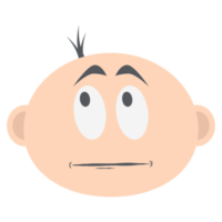 bambino ragazzo testa emoticon viso espressione collezione png