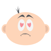 baby boy head emoticon face expression collection png