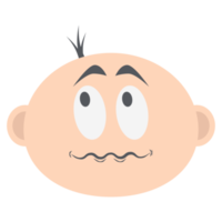 bambino ragazzo testa emoticon viso espressione collezione png