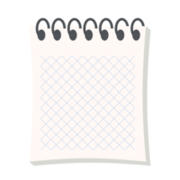 conjunto de colección de variación de textura de papel de línea isométrica de cuaderno en blanco png