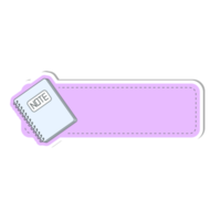 notebook cute label name tags sticker png