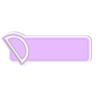 angle ruler cute label name tags sticker png