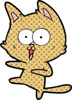 funny cartoon cat vector