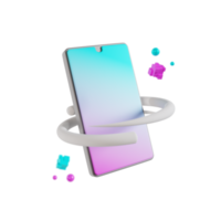 Icona dello smartphone 3D png
