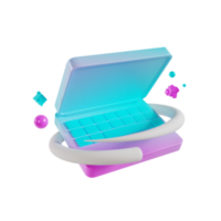 3d laptop icon png