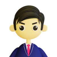 3d male student png