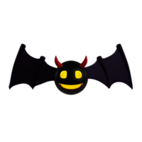 3d pauroso pipistrello png