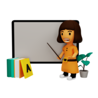 Apprentissage 3D avec tableau blanc png