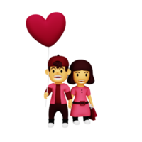 cita de pareja 3d png