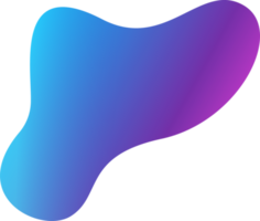 Blob design shape. PNG with transparent background