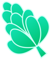 Plant decoration, nature design element. PNG with transparent background.