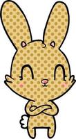 cute cartoon rabbit vector