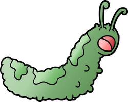 funny cartoon caterpillar vector