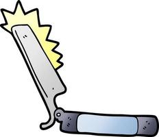 cartoon sharp razor vector