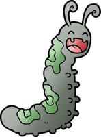 funny cartoon caterpillar vector