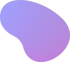 Blob design shape. PNG with transparent background