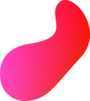 Blob design shape. PNG with transparent background