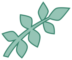 Plant illustration. Nature design element. PNG with transparent background.