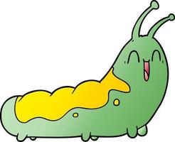 funny cartoon caterpillar vector