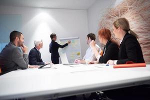 grupo de personas de negocios en reunión foto