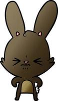 cute cartoon rabbit vector