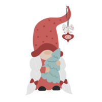 autocollant gnome de noël fille png