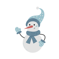 lindo boneco de neve adesivo png