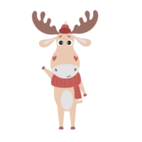 Sticker of cute deer png