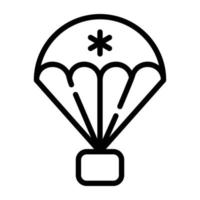 Check this outline icon of air medic vector