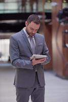 business man with tablet photo