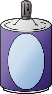 cartoon aerosol spray can