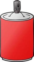 cartoon aerosol spray can vector