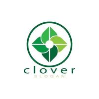 logo design inspiration icon illustration template vector clover or moringa leaves, for natural product design, health, medicine, clover and moringa agriculture, medicinal capsules