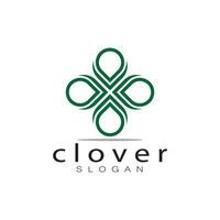 logo design inspiration icon illustration template vector clover or moringa leaves, for natural product design, health, medicine, clover and moringa agriculture, medicinal capsules