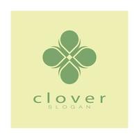 logo design inspiration icon illustration template vector clover or moringa leaves, for natural product design, health, medicine, clover and moringa agriculture, medicinal capsules