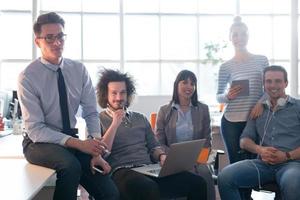 Portrait of a business team At A Meeting photo