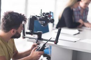 videógrafo en el trabajo foto