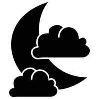 Cloudy Night Which Can Easily Modify Or Edit vector