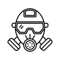 Gas Mask Vector Icon