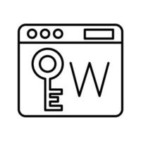 Keyworld Vector Icon