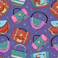 bolsos de moda de patrones sin fisuras vector