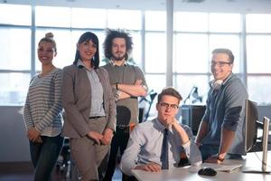 Portrait of a business team At A Meeting photo