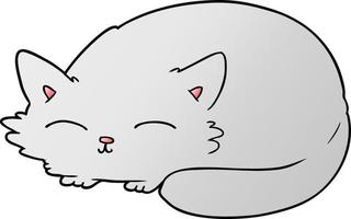 cartoon cat sleeping vector